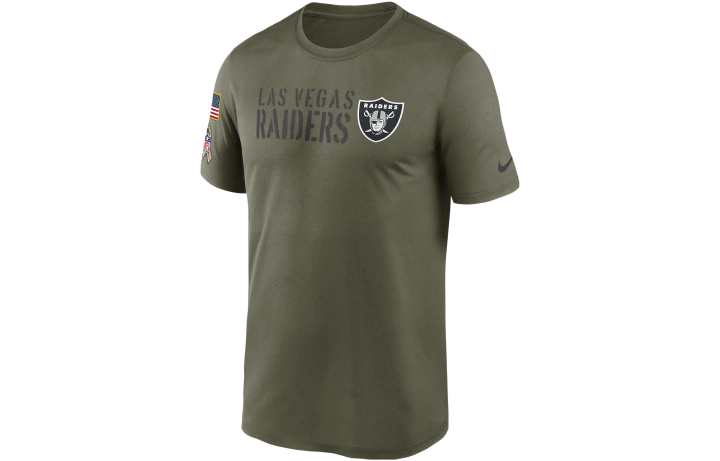 Nike Nike T Shirts Men's Army Green Moderate Straight Fit