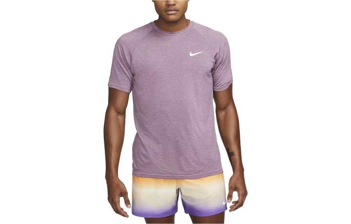Nike Nike T Shirts Men's Purple Crew Neck Moderate Straight Fit