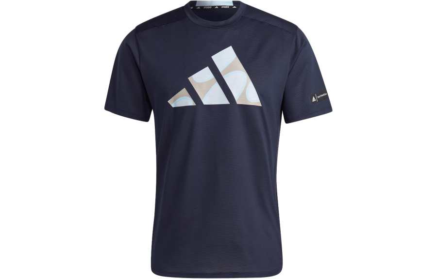 Adidas Adidas X Marimekko Adidas X Marimekko T Shirts Men's Legend Ink Crew Neck Moderate Straight Fit