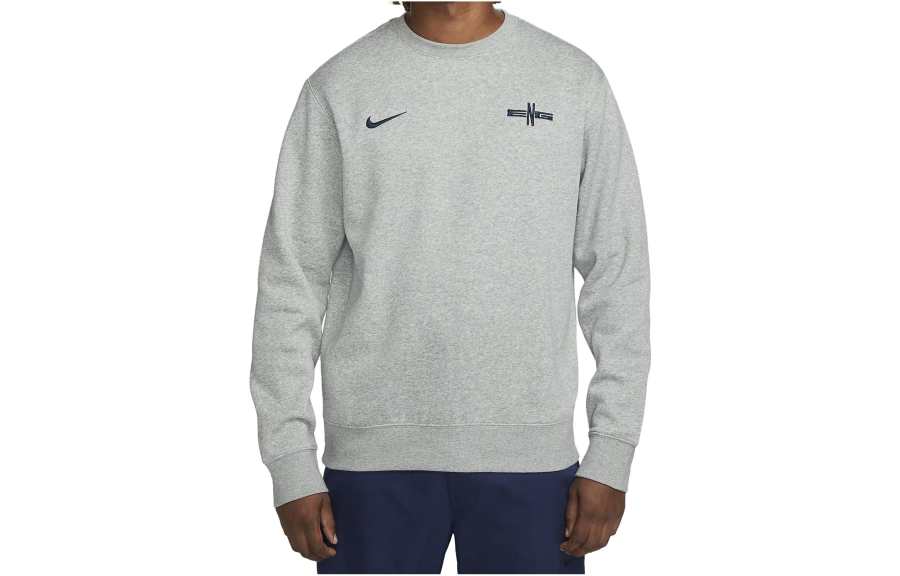 Nike Nike T Shirts Men's Gray Crew Neck Moderate Straight Fit