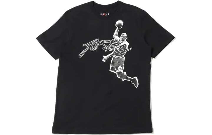 Jordan Jordan Air Dri FIT T Shirts Men's Black Crew Neck Moderate Straight Fit