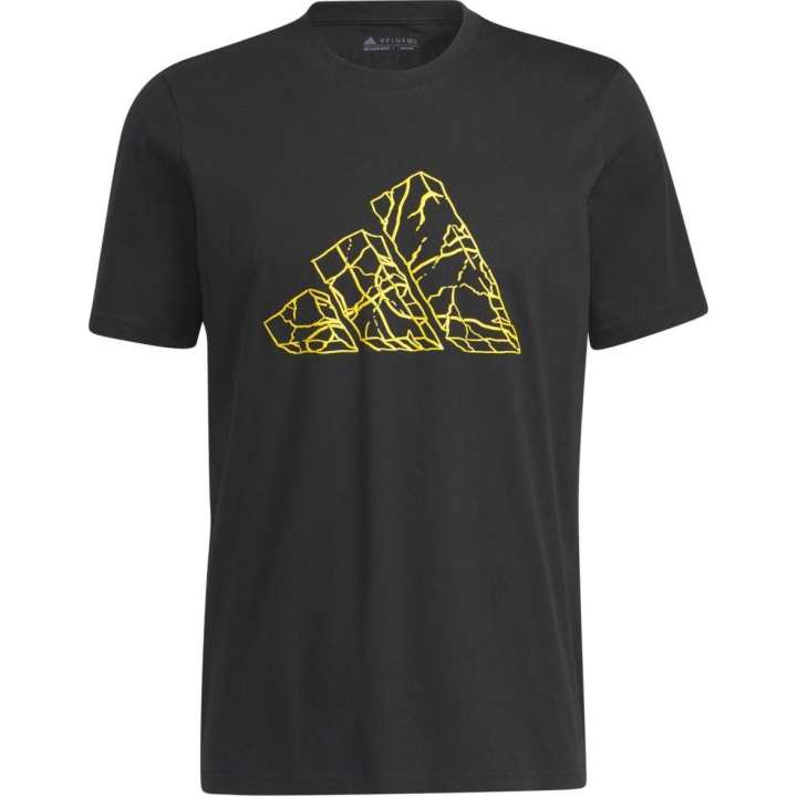Adidas Adidas T Shirts Men's Black Crew Neck Moderate Straight Fit