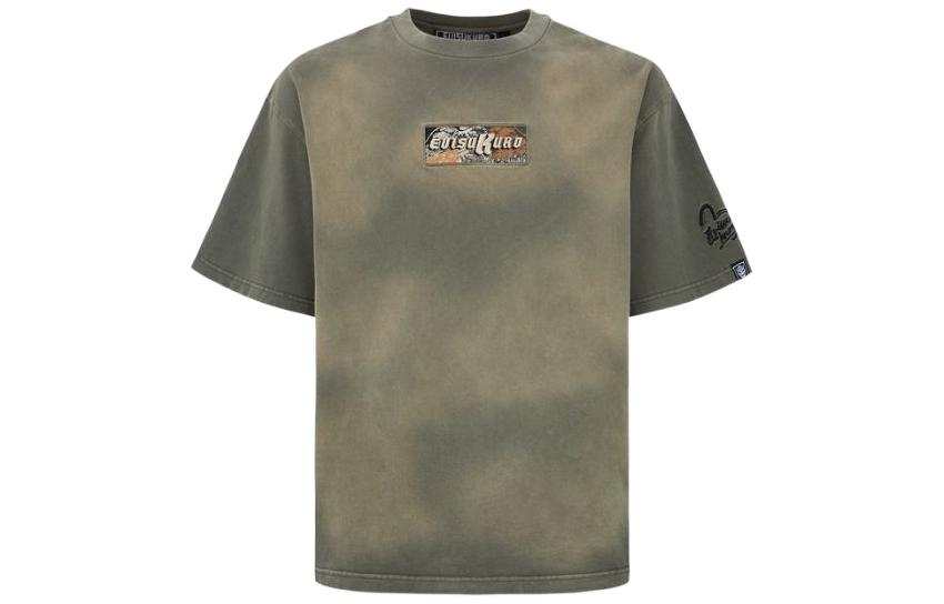 EVISU EVISU T Shirts Men's Gray Crew Neck Moderate
