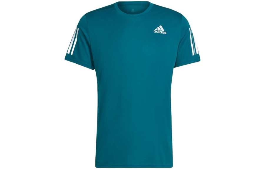 Adidas Adidas T Shirts Men's Indigo Crew Neck Moderate Straight Fit