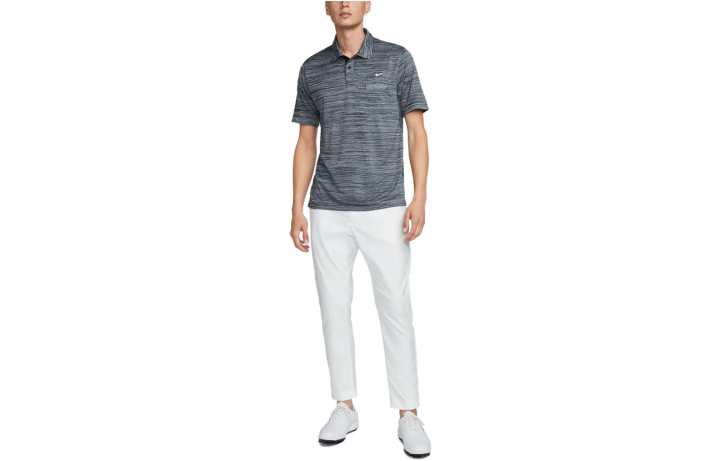 Nike Nike T Shirts Men's Dark Gray Polo Collar Moderate Straight Fit