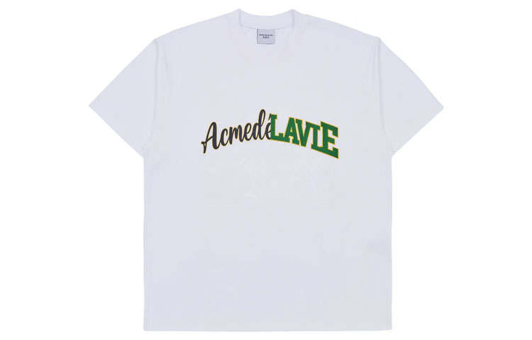 Acme De La Vie T Shirts Men's White Crew Neck Straight Fit