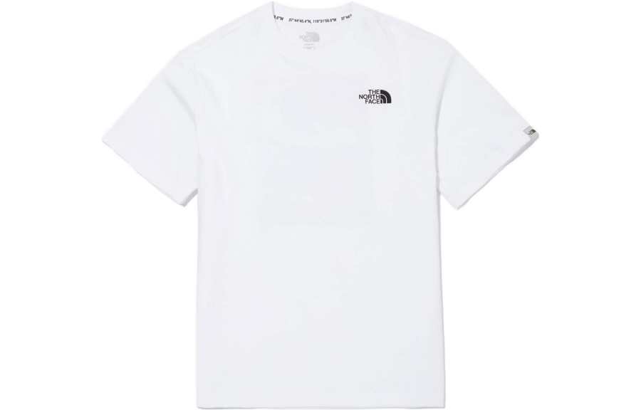 THE NORTH FACE T Shirts Men's White Crew Neck Moderate Straight Fit