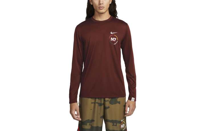 Nike Nike T Shirts Men's Dark Brown Crew Neck Moderate Other