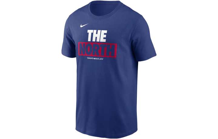 Nike Nike T Shirts Men's Blue Crew Neck Moderate Straight Fit