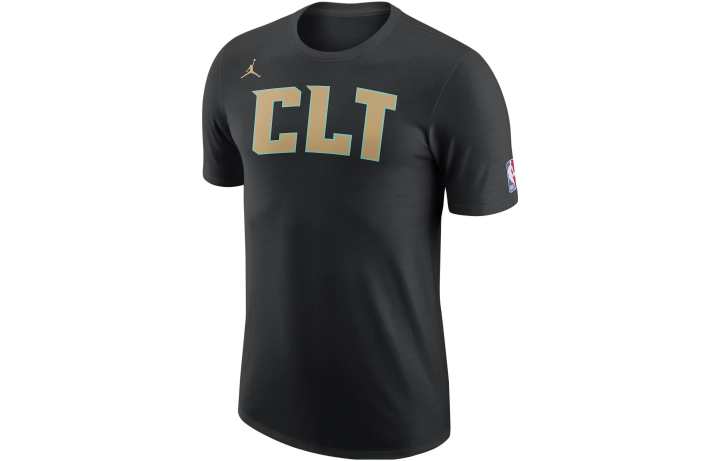 Nike Nike T Shirts Men's Black Crew Neck Moderate Straight Fit