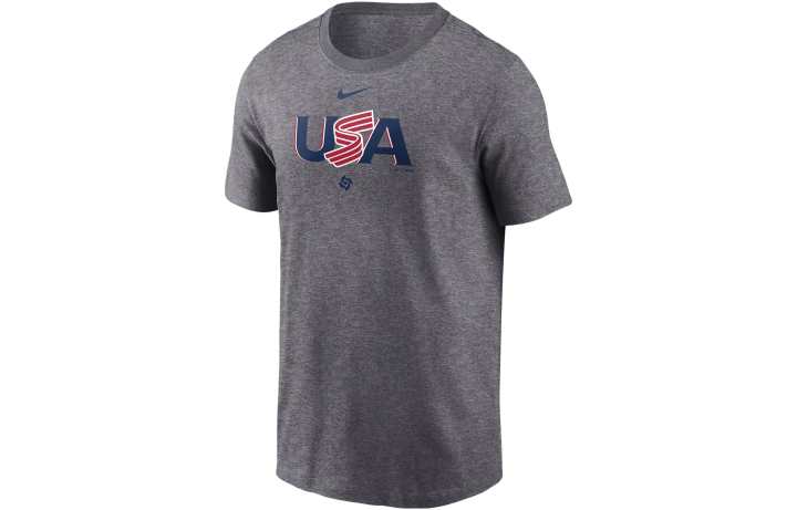 Nike Nike T Shirts Men's Gray Crew Neck Moderate Straight Fit