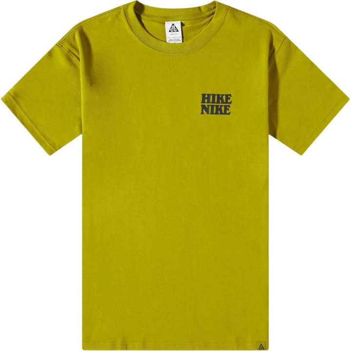 Nike Nike T Shirts Men's Olive Crew Neck Moderate Straight Fit