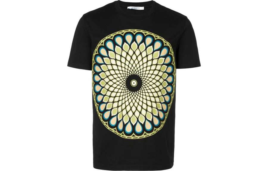 Givenchy Givenchy T Shirts Men's Black Crew Neck Moderate Straight Fit