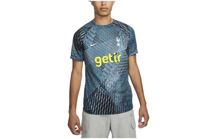 Nike Nike T Shirts Men's Blue Crew Neck Moderate Straight Fit