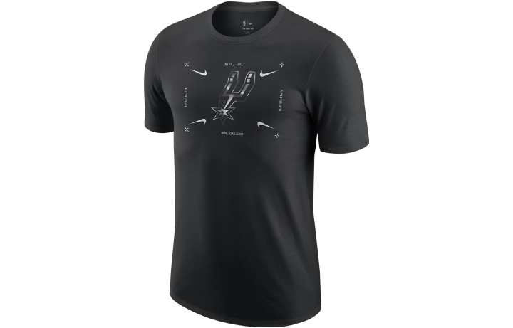 Nike Nike NBA T Shirts Men's Black Crew Neck Moderate