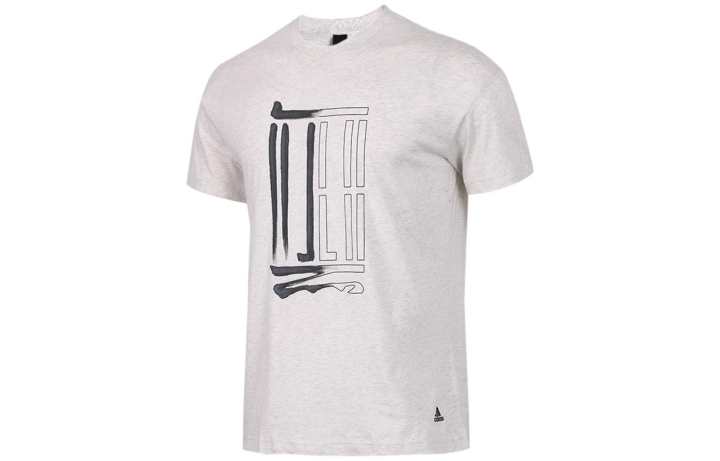 Adidas Adidas T Shirts Men's Gray Crew Neck Moderate Straight Fit