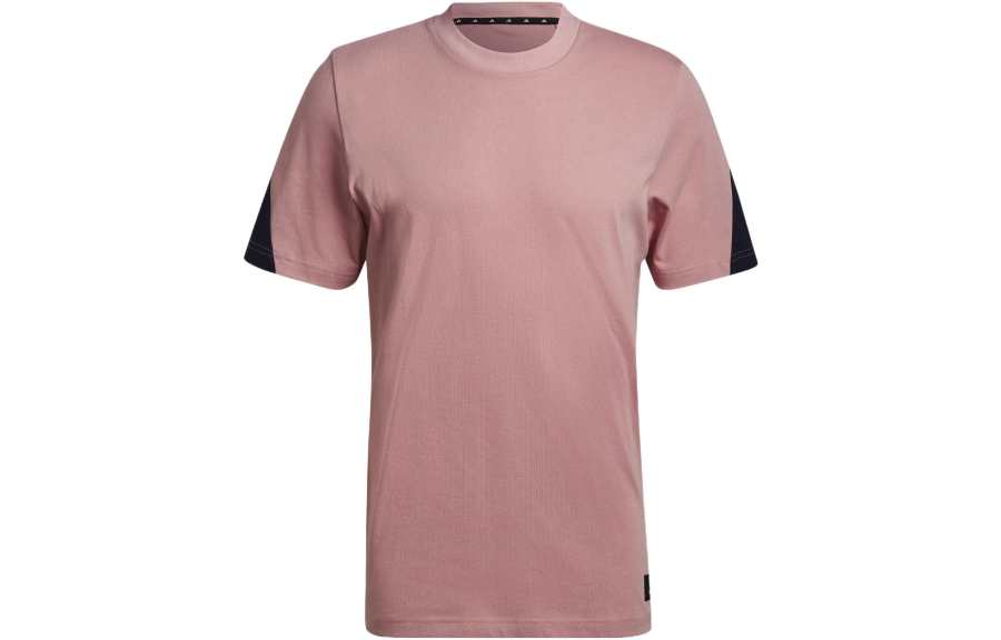 Adidas Adidas T Shirts Men's Pink Crew Neck Moderate Straight Fit