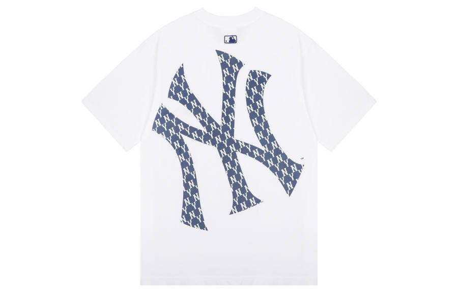 MLB New York Yankees T Shirts Unisex White Crew Neck Moderate