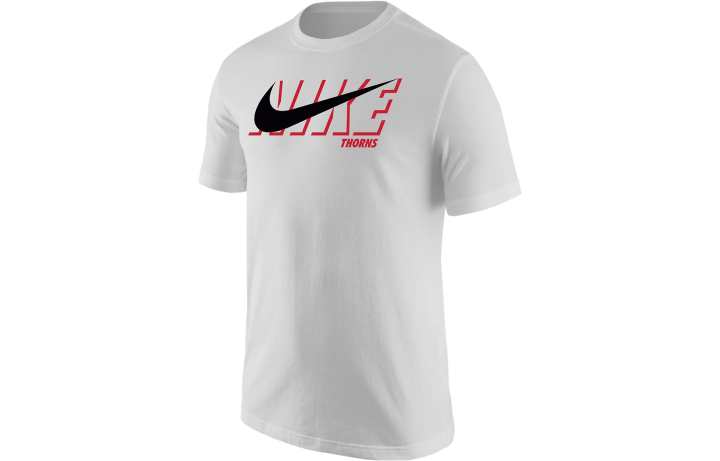 Nike Nike T Shirts Men's White Crew Neck Moderate Straight Fit