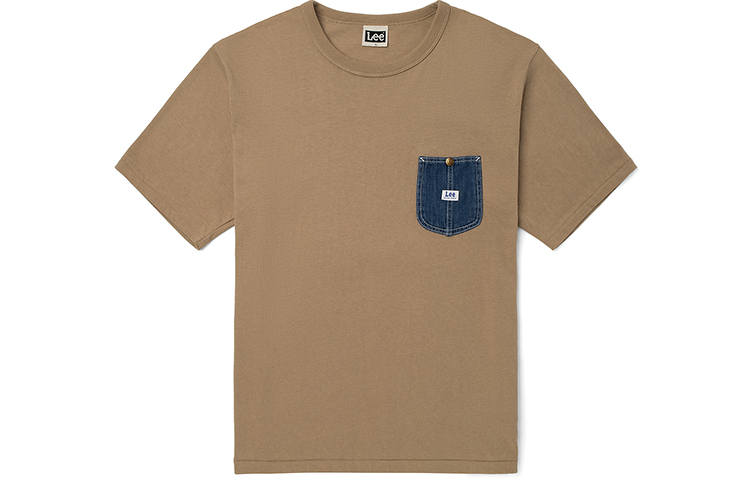 Lee Lee T-Shirt Men's Milk Tea Beige