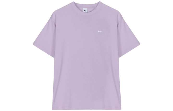Nike Nike T Shirts Men's Purple Crew Neck Moderate Straight Fit
