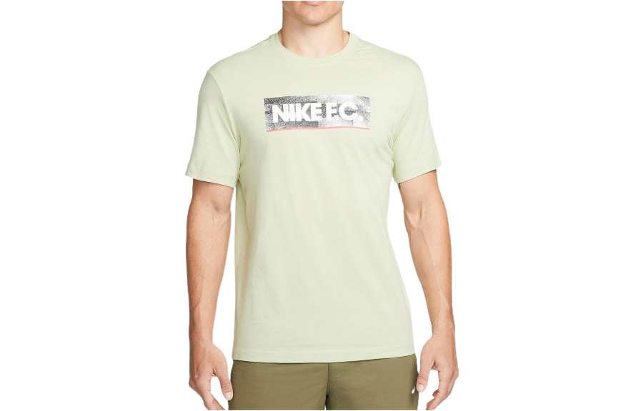 Nike Nike T Shirts Men's Green Crew Neck Moderate Straight Fit