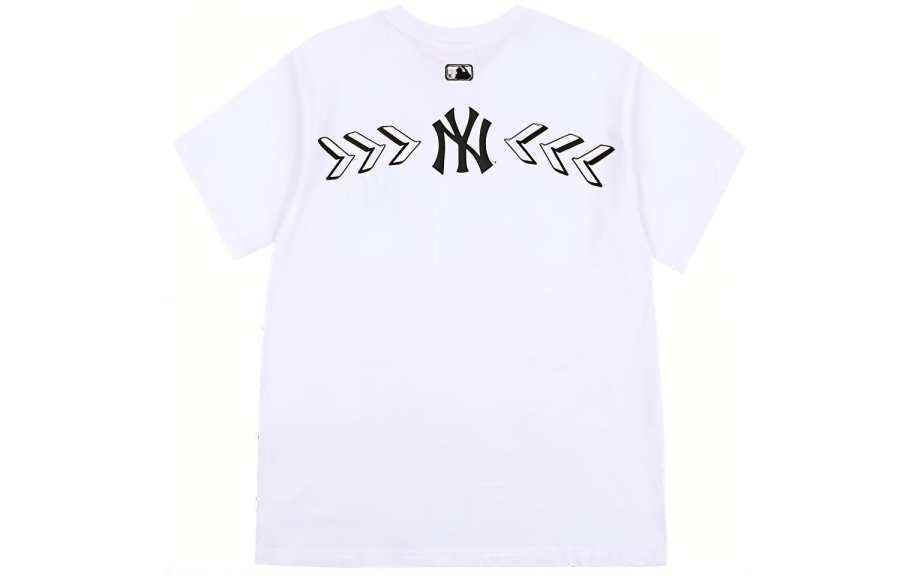 MLB MLB T Shirts Unisex White Crew Neck Moderate Straight Fit