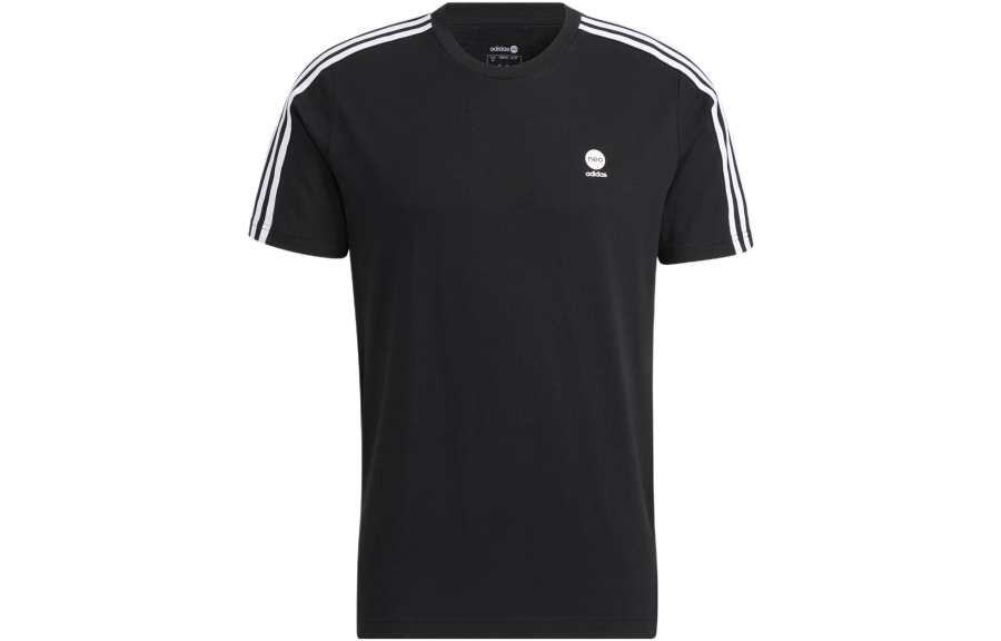 Adidas Neo T Shirts Men's Black Crew Neck Moderate Straight Fit