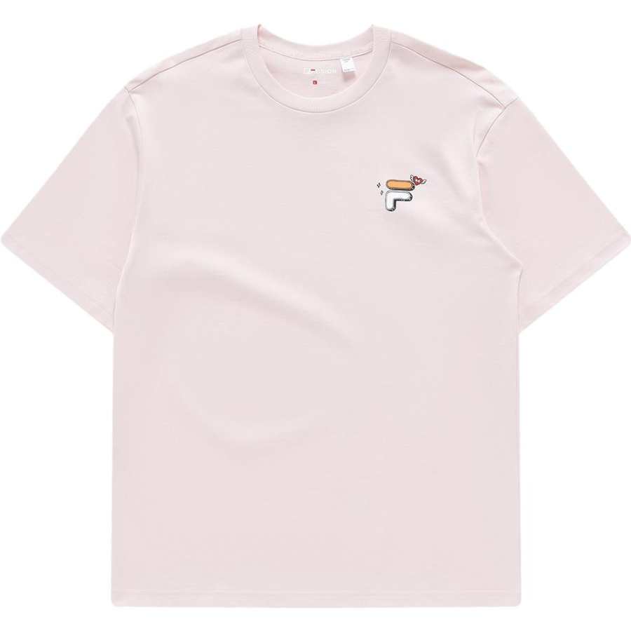 FILA FUSION T Shirt Unisex Kikyo Pink