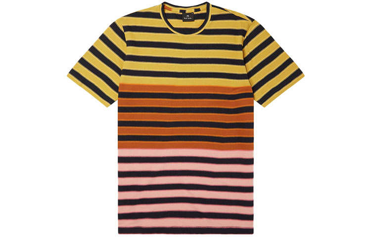 Paul Smith T Shirts Men's Multicolor Crew Neck Moderate Straight Fit