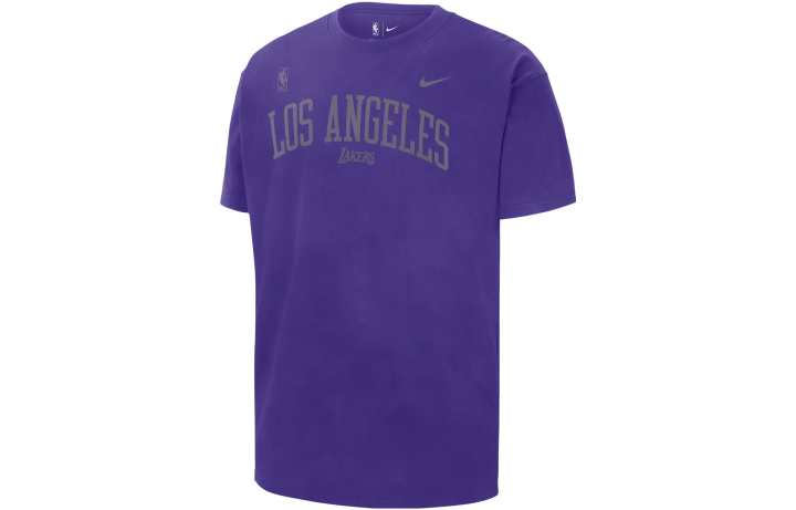 Nike Nike T Shirts Men's Field Purple Crew Neck Moderate
