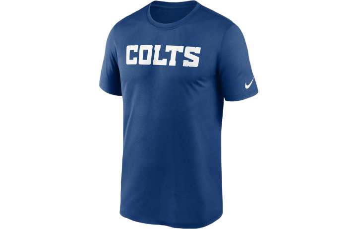 Nike Nike T Shirts Men's Blue Crew Neck Moderate Straight Fit