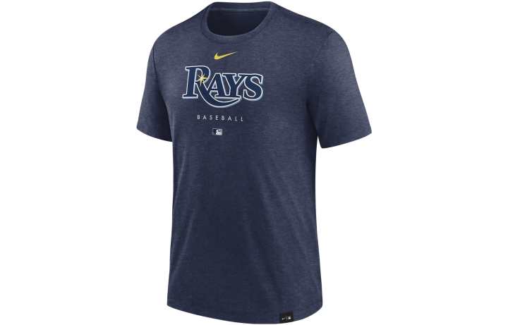 Nike Nike T Shirts Men's Marine Blue Crew Neck Moderate Straight Fit