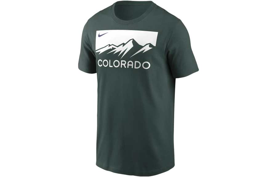 Nike Nike T Shirts Men's Peacock Green Crew Neck Moderate Straight Fit
