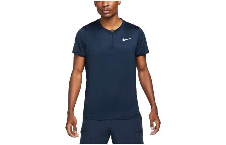 Nike Nike T Shirts Men's Navy Blue Crew Neck Moderate Straight Fit