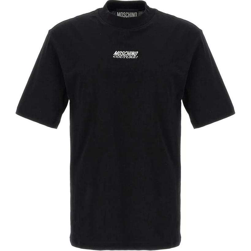 MOSCHINO Logo Embroidered Crewneck T Shirt