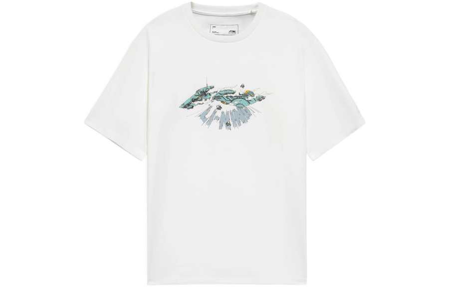Li-Ning Li Ning Sports Trendy Collection T Shirt Men's Standard White