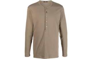 TOM FORD T Shirts Men's Brown Crew Neck Moderate Straight Fit