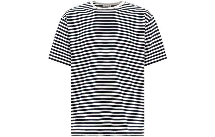 Nanamica T Shirts Men's Black White Crew Neck Moderate