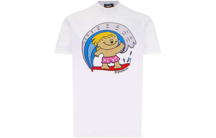 DSQUARED 2 logo-print detail T-shirt