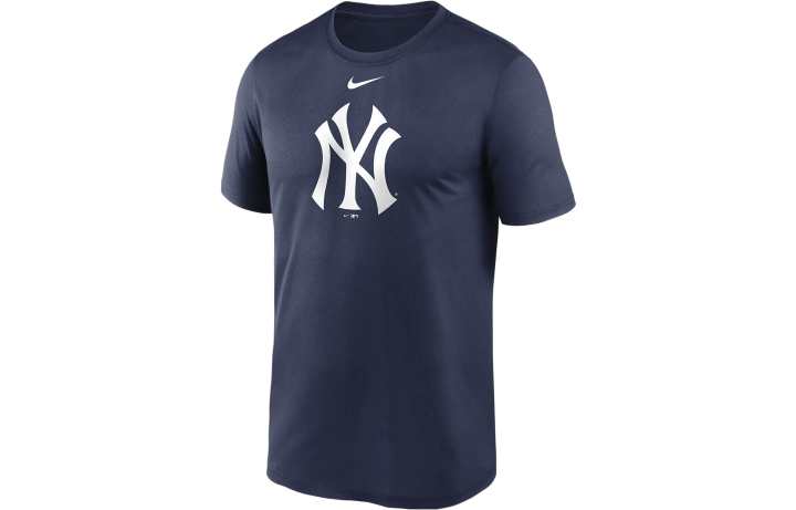 Nike Nike T Shirts Men's Blue Crew Neck Moderate Straight Fit