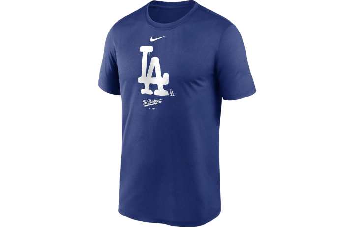 Nike Nike T Shirts Men's Blue Crew Neck Moderate Straight Fit