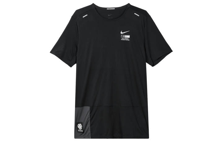 Nike Nike T Shirts Men's Black Crew Neck Moderate Straight Fit