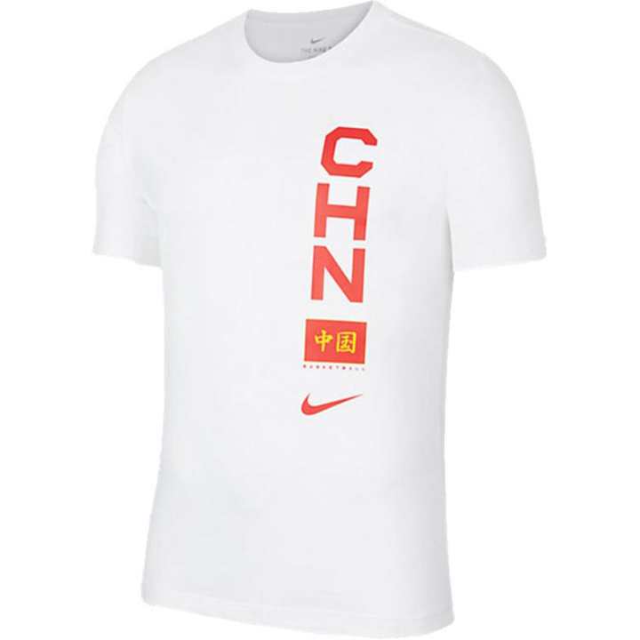 Nike Nike T Shirts Men's White Crew Neck Moderate Straight Fit