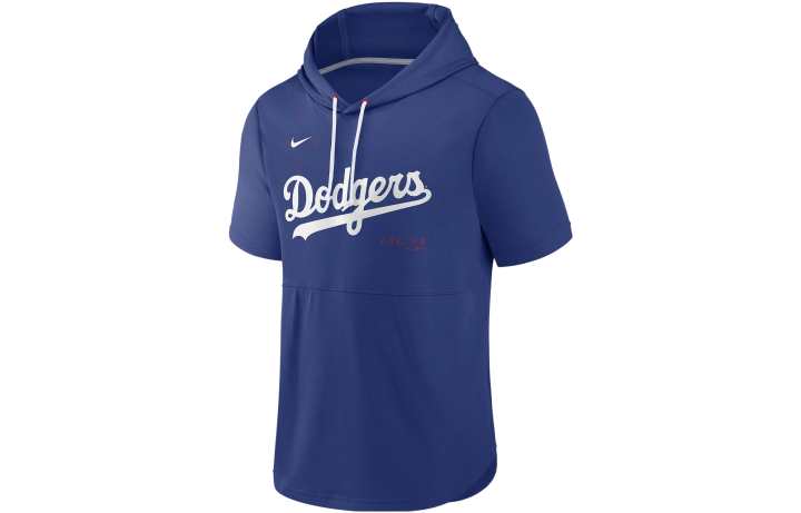 Nike Nike T Shirts Men's Blue Hooded Moderate Straight Fit