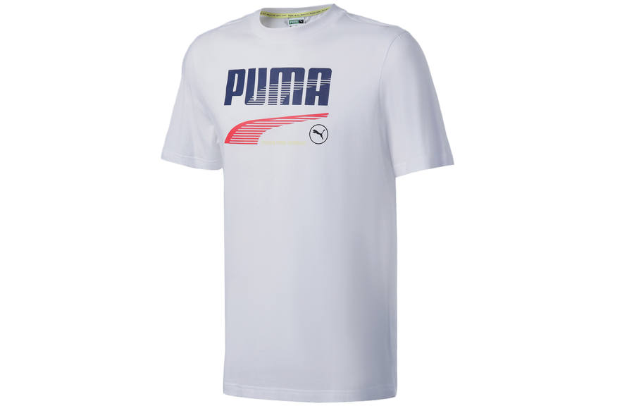 PUMA Set-in Sleeve T-Shirt Men's White