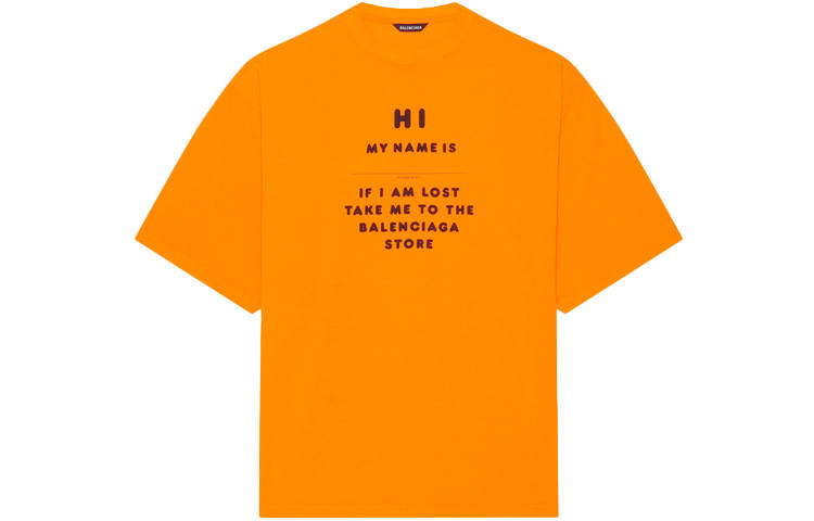 Balenciaga T Shirt Men's Orange