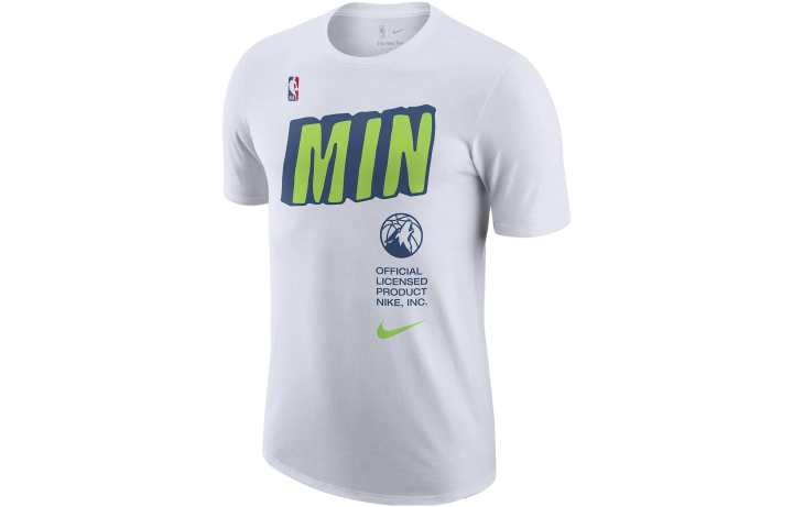 Nike Nike T Shirts Men's White Crew Neck Moderate Straight Fit
