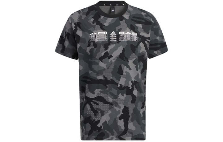 Adidas Adidas T Shirts Men's Black Crew Neck Moderate Straight Fit