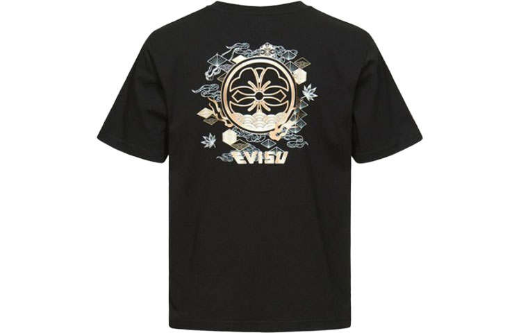 EVISU T Shirts Men's Crew Neck Moderate Straight Fit